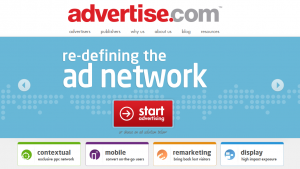 Advertise.com home page full size image