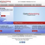 Optindatalist.com Direct Email Marketing home page full size image