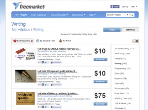 Freelancer.com SEM Landing Page Design home page full size image