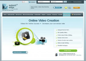 SubmitEdge.com Video Ad Production Service page full size image
