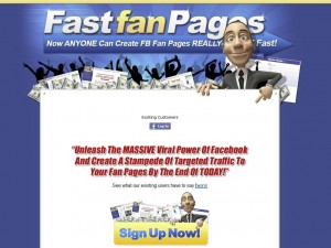 FastFanPages.com Facebook Marketing Tutorial home page full size image