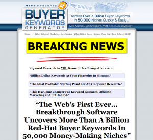 BuyerKeywordsGenerator.com Adwords Keyword Software full-size homepage image