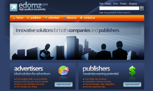 Edomz.com ad network full-size home page image