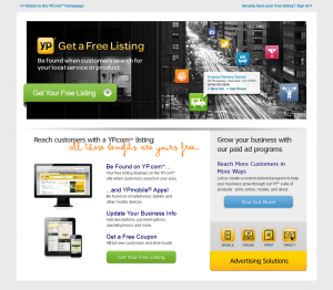 YellowPages.com business directory listing page full size image