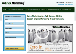 BrickMarketing.com SEO Services home page full size image