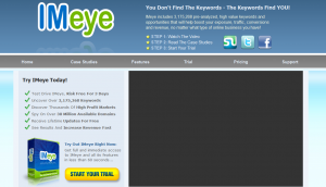 IMeye.com PPC/SEM Keyword Research Software home page full size image