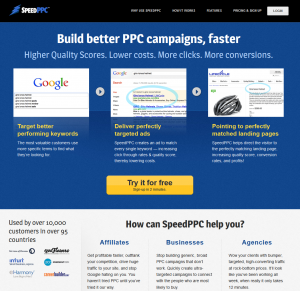 SpeedPPC.com PPC Management software home page full size image