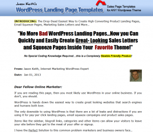 Wp-landingpages.com Wordpress Landing Page Templates Plugin home page full size image