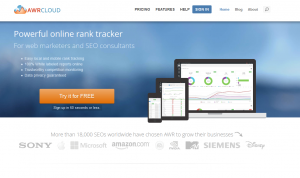 Advanced Web Ranking Rank Tracker page full size image