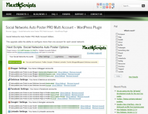 NextScripts Social Networks Auto Poster (SNAP) Wordpress SMM Plugin sales page image