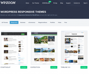 WPZOOM Responsive Wordpress Themes (wpzoom.com/wordpress-responsive-themes) page full size image