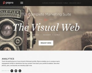 Piqora (Piqora.com) home page full size image