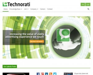 Technoriat (technorati.com) home page full size image