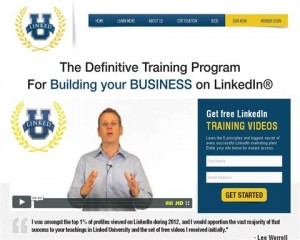 Linked University (linkedinuniversity.com) home page full size image