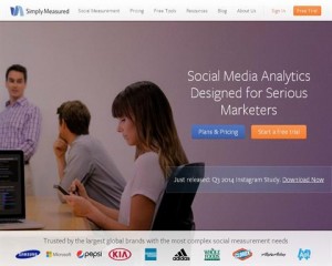 Simply Measured (simplymeasured.com) home page full size image