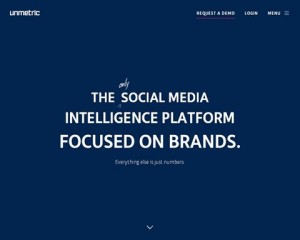 Unmetric (unmetric.com) home page full size image