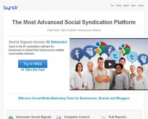 Syndr.com home page full size image